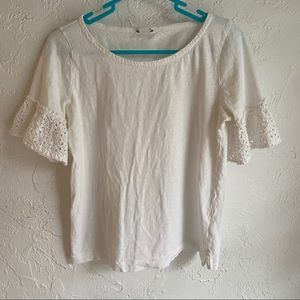 4 for $20 | White Bell Sleeve Shirt from J.Crew